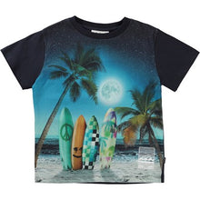 Cargar imagen en el visor de la galería, Camiseta manga corta atardecer surf  / Sunset Surfer Rame Molo
