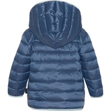 Cargar imagen en el visor de la galería, Anorak con capucha suave azul tejano / Jacket With Hood Dark Denim Harmony  Molo
