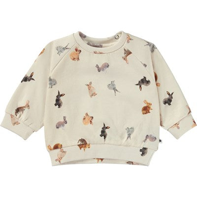 Sudadera conejos  / Organic Sweatshirt  Jumping Bunnies  Disc Molo