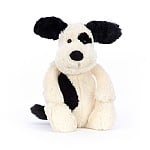 Cargar imagen en el visor de la galería, Perrito / Bashful Black & Cream Puppy Medium Jellycat 31x12 cm
