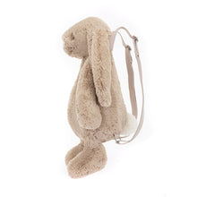 Cargar imagen en el visor de la galería, Mochila conejo / Bashful Beige Bunny Backpack' Jellycat 18x9x8 cm