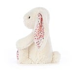 Cargar imagen en el visor de la galería, Conejito blanco orejas estampadas / Blossom Cherry Bunny Original Jellycat  31x12 cm
