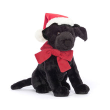 Cargar imagen en el visor de la galería, Perro labrador invierno / Winter Warmer Pippa Black Labrador Jellycat 22x8x15cm
