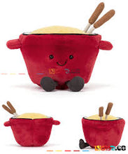 Cargar imagen en el visor de la galería, Fondue / Amuseables Cheese Fondue Jellycat 13x15x20 cm