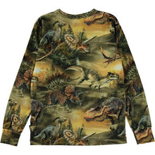 Cargar imagen en el visor de la galería, Camiseta dinosaurios  / Organic T-shirt Dino Dawn  Rill Molo

