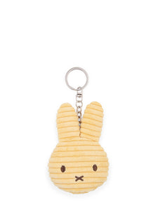 Miffy Flat Keychain ECO Corduroy Yellow  - 10 cm - 4