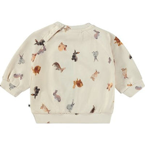 Sudadera conejos  / Organic Sweatshirt  Jumping Bunnies  Disc Molo