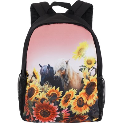 Mochila poni  /  Pony Sunflowers Canvas Big Backpack Solo  molo