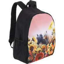 Cargar imagen en el visor de la galería, Mochila poni  /  Pony Sunflowers Canvas Big Backpack Solo  molo
