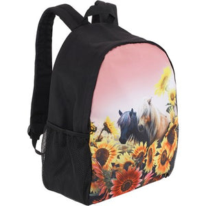 Mochila poni  /  Pony Sunflowers Canvas Big Backpack Solo  molo