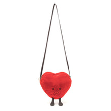 Cargar imagen en el visor de la galería, Corazón rojo bolso  / Amuseables Red Heart Bag Jellycat 17x18 cm
