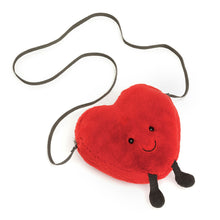 Cargar imagen en el visor de la galería, Corazón rojo bolso  / Amuseables Red Heart Bag Jellycat 17x18 cm
