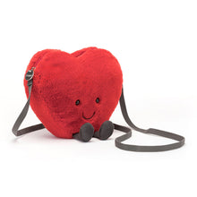 Cargar imagen en el visor de la galería, Corazón rojo bolso  / Amuseables Red Heart Bag Jellycat 17x18 cm
