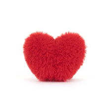 Cargar imagen en el visor de la galería, Corazón peludito rojo pequeño / Amuseables Beatie Heart Little Jellycat 12x12x5  cm

