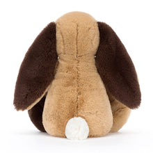 Cargar imagen en el visor de la galería, Conejo Patchwork   / Bashful Patchwork Brown Bunny Original Jellycat  32x12x9 cm
