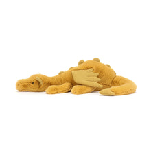 Cargar imagen en el visor de la galería, Dragon dorado / Golden Dragon Large Jellycat 19x20x66cm
