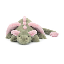 Cargar imagen en el visor de la galería, Dragon colores / Malachy  Dragon  Jellycat 12x14x50 cm
