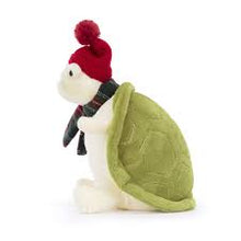 Cargar imagen en el visor de la galería, Tortuga Navidad  / Snowman Timmy Turtle Jellycat 28x10x16 cm

