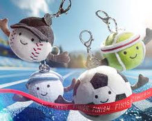 Cargar imagen en el visor de la galería, Pelota de tenis llavero   / Amuseables Sports Tennis Bag Charm Jellycat  16x8x6 cm
