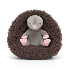 Topo hibernando / Hibernating Mole Jellycat 13x9 cm