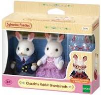 Cargar imagen en el visor de la galería, Conejos abuelos chocolate  / Chocolate Rabbit Grandparents  Sylvanian
