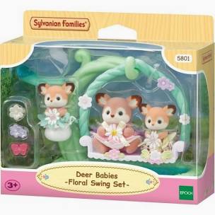 Ciervos florales /  Deer Babies Floral Swing Set Sylvanian Families