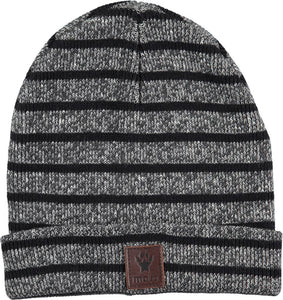 Gorro rayas negro y gris  punto  Kai Reflective Breton molo