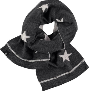 Bufanda estrellas  gris Fresh Dark Grey Melange molo