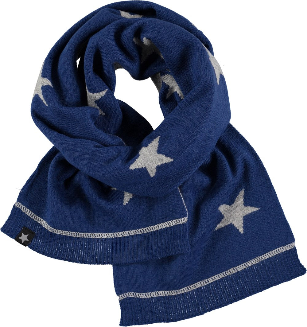 Bufanda estrellas azul y gris Fresh State Blue molo