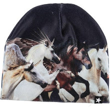 Cargar imagen en el visor de la galería, Conjunto gorro y guantes unicornios  Kaya Running Unicorns molo

