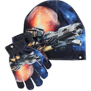 Conjunto gorro y guantes espacio Kaya Space molo
