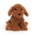 Cargar imagen en el visor de la galería, ¡Reduce la velocidad, Cooper Doodle Dog! Este cachorro lanudo y con volantes se quedará quieto si se lo pides, pero es probable que se levante y se aleje en el momento en que le des la espalda. ¡Oye, cuidado con el perchero! ¡Un arrancado con pelaje de color toffee, almohadillas de gamuza y orejas que saltan con el viento!
