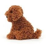 Cargar imagen en el visor de la galería, ¡Reduce la velocidad, Cooper Doodle Dog! Este cachorro lanudo y con volantes se quedará quieto si se lo pides, pero es probable que se levante y se aleje en el momento en que le des la espalda. ¡Oye, cuidado con el perchero! ¡Un arrancado con pelaje de color toffee, almohadillas de gamuza y orejas que saltan con el viento!

