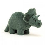 Cargar imagen en el visor de la galería, Dinosaurio Triceratops / Fossilly Triceratops Mini Jellycat h10xw6cm
