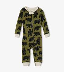 Pijama body algodón orgánico bebe osos salvajes  /  Wild bears Organic Cotton Coverall Hatley