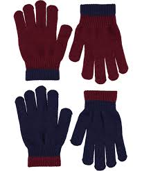 Guantes 2 pares azules y granate Kello Gloves Cabernet molo